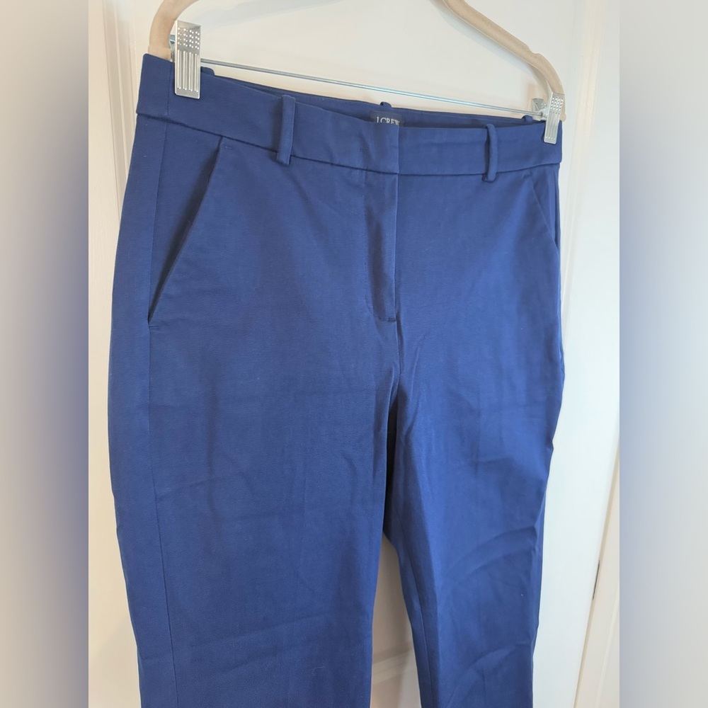 J. Crew Women’s Navy Kallie Straight Leg Pants - Size 10 - Picture 2 of 7